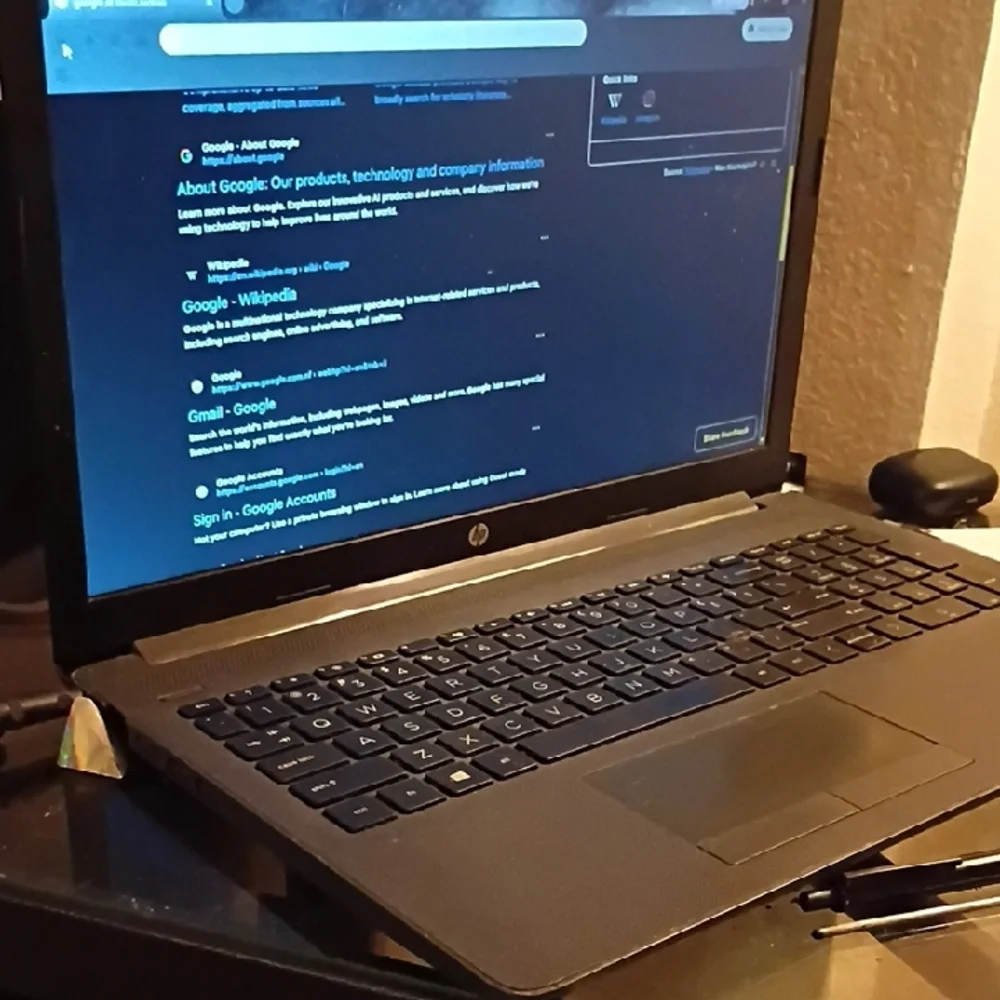 HP Sleek Black Laptop